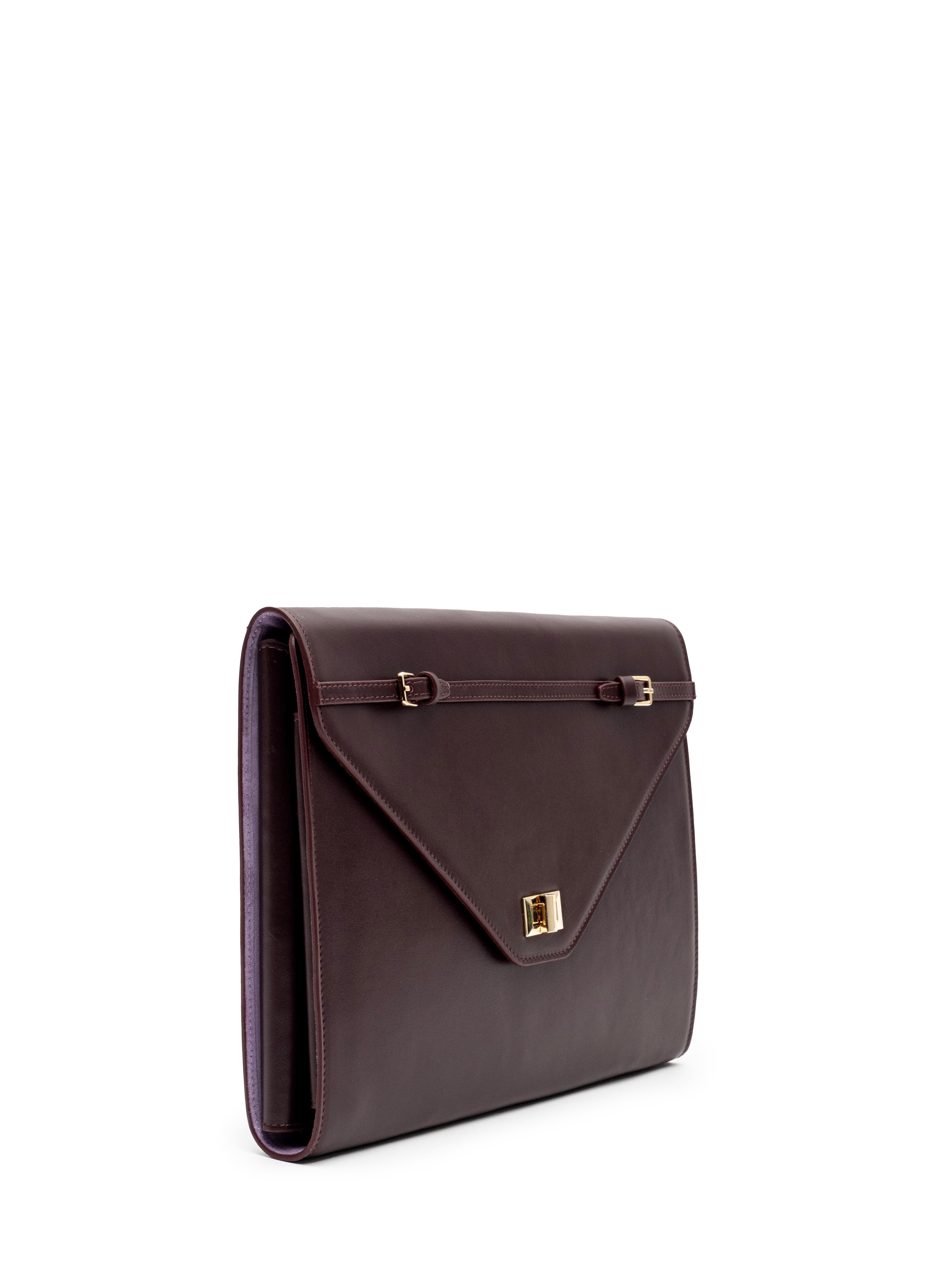 Envelope Folder Bag – Cherry Ganache