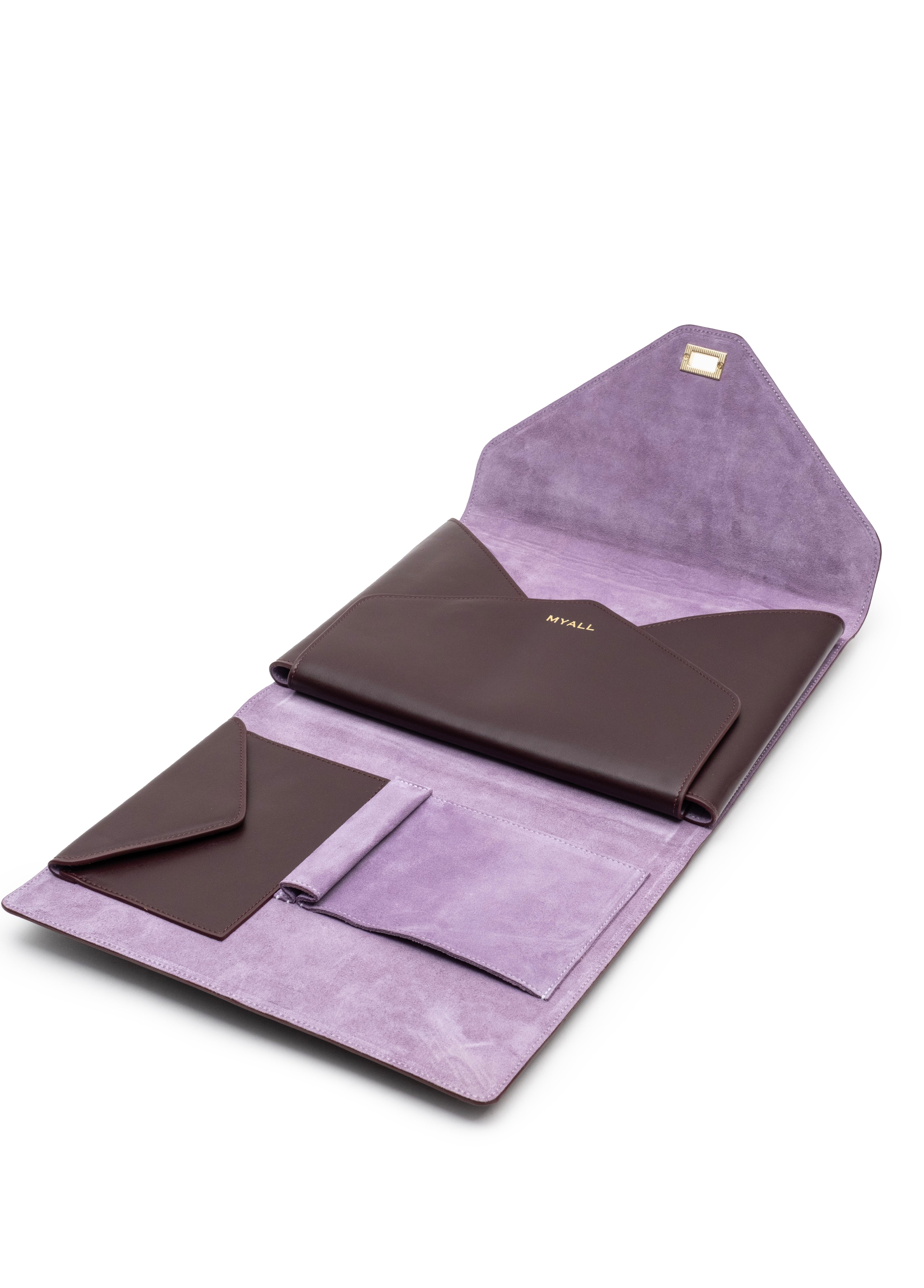 Envelope Folder Bag – Cherry Ganache